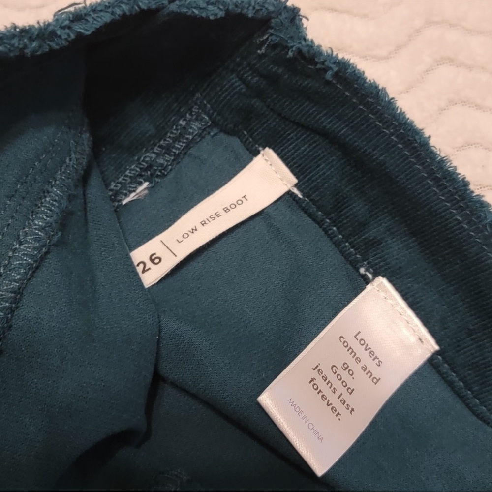 PacSun Low Rise Bootcut Corduroy Flare Pants Tall Size 26 Teal - Picture 10 of 12